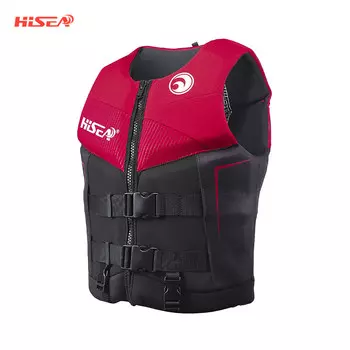 HiSEA профессиональный детский спасательный жилет детский плавучий жилет для плавания жилет костюм для подводного плавания румяный красный и черный - взрослый 2XL