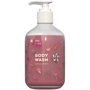 Hiskin гель для душа и пены для ванн 2в1 для детей розовый, 400 мл