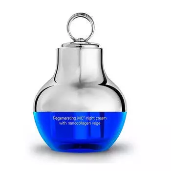 HiSkin SkinLed Regenerating MC2 Night Cream With Nanocollagen Vege регенерирующий ночной крем с наноколлагеном Vege 50 мл + массажер и светодиодная подсветка