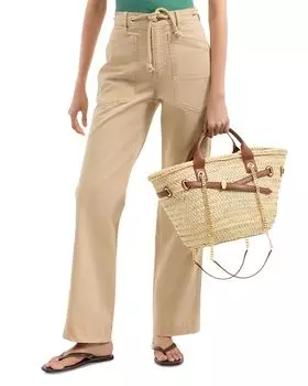 Хитер прямые брюки Veronica Beard, коричневый