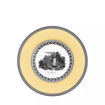 Хлебная тарелка Audun Chasse 16 см Villeroy & Boch, белый/желтый/черный