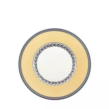 Хлебная тарелка Audun Fleur/основание соусника 16 см Villeroy & Boch, белый/желтый/черный