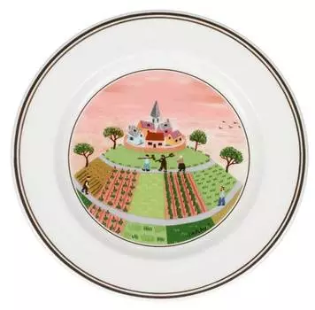 Хлебная тарелка деревенский дизайн наиф Villeroy & Boch, мультколор