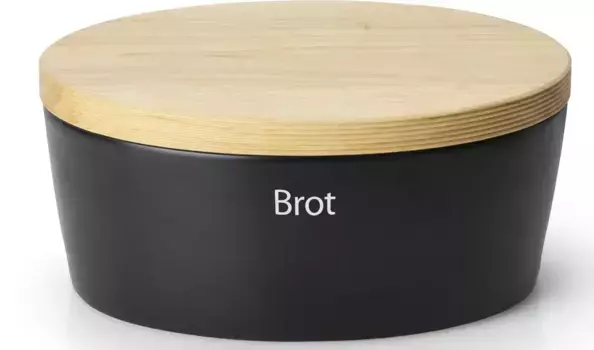 Хлебница Continenta, (1 шт.), хлебница 23х14х30 см, черный