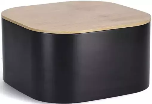 Хлебница Zeller Present, (1 шт.), с бамбуковой крышкой 26,5х14,5х26,5 см, черный