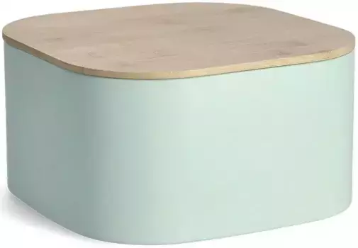 Хлебница Zeller Present, (1 шт.), с бамбуковой крышкой 26,5х14,5х26,5 см, цвет mint