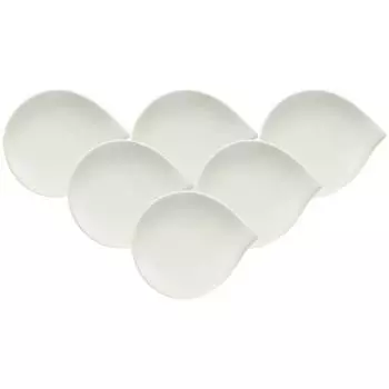 Хлебные тарелки flow, 6 шт. Villeroy & Boch, белый