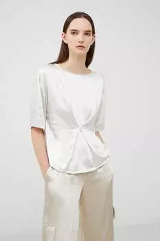 Хлоэтта топ French Connection, серебряный