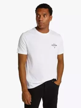 Хлопчатобумажная футболка обычного кроя monotype all america Tommy Hilfiger, белый