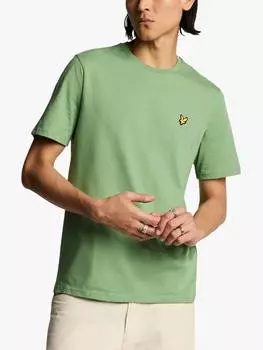 Хлопчатобумажная футболка обычного покроя с коротким рукавом Lyle & Scott, цвет Smoke Green
