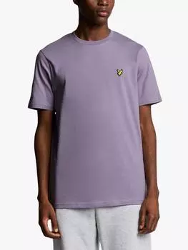 Хлопчатобумажная футболка обычного покроя с коротким рукавом Lyle & Scott, цвет Dusk Purple