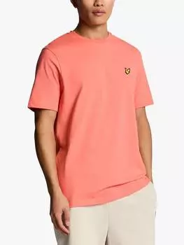 Хлопчатобумажная футболка обычного покроя с коротким рукавом Lyle & Scott, цвет Coral Stand