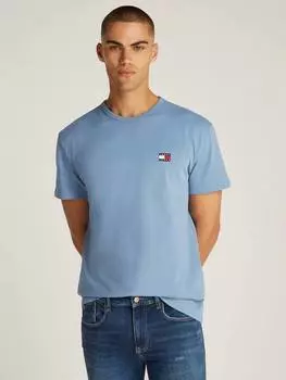 Хлопчатобумажная футболка обычного покроя tommy hilfiger Tommy Hilfiger, цвет Colorado Blue