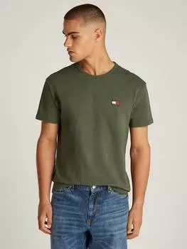 Хлопчатобумажная футболка обычного покроя tommy hilfiger Tommy Hilfiger, цвет Fatigue Green