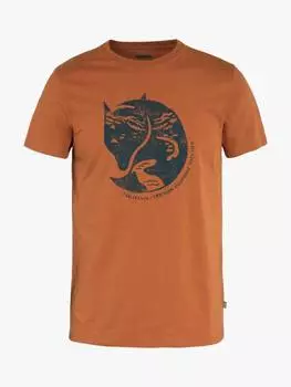 Хлопчатобумажная футболка regular fit с коротким рукавом arctic fox Fjllrven, цвет Terracotta Brown
