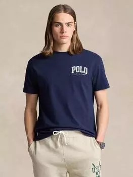 Хлопчатобумажная футболка с логотипом polo Ralph Lauren, цвет Cruise Navy