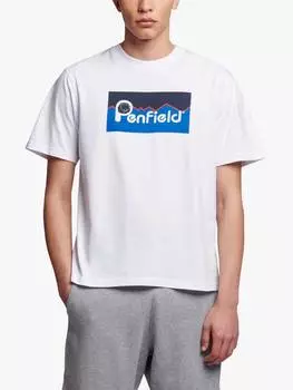 Хлопчатобумажная футболка с логотипом regular fit с коротким рукавом Penfield, цвет Bright White