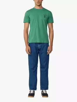 Хлопчатобумажная футболка с принтом обычного покроя с коротким рукавом Hackett London, цвет Grass Green