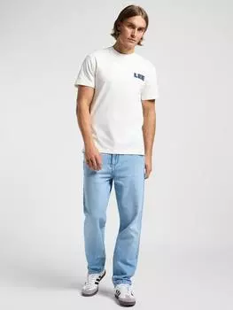 Хлопчатобумажная футболка с рисунком Lee, экрю