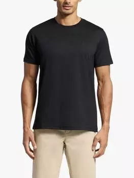 Хлопчатобумажная футболка с вышивкой обычного покроя с коротким рукавом Psycho Bunny, цвет Blk - Black