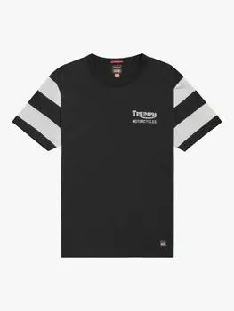 Хлопчатобумажная футболка speedway Triumph Motorcycles, цвет Black/Bone