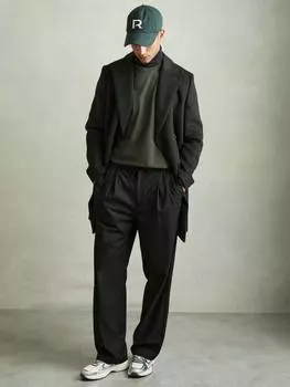 Хлопчатобумажная футболка tate Reiss, темно-зеленый