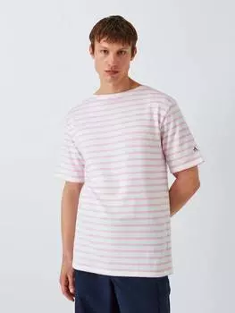 Хлопчатобумажная футболка в полоску обычного покроя с коротким рукавом Armor Lux, цвет Blanc/Fairy Tail