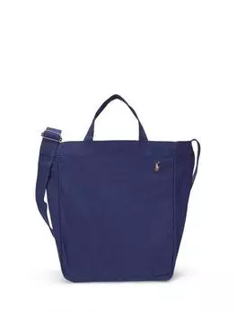 Хлопчатобумажная холщовая сумка Ralph Lauren, цвет Newport Navy