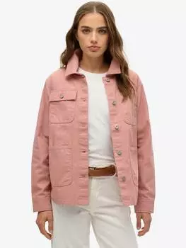 Хлопчатобумажная куртка для домашней работы Superdry, цвет Ash Rose