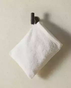 Хлопчатобумажная махровая рукавица для ванны Zara Home, белый