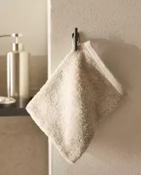 Хлопчатобумажная махровая рукавица для ванны Zara Home, цвет Petrol Blue