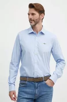 Хлопчатобумажная рубашка Aeronautica Militare, синий