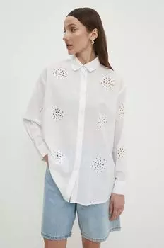 Хлопчатобумажная рубашка Answear Lab, белый