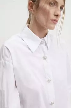 Хлопчатобумажная рубашка Answear Lab, белый
