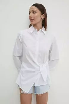 Хлопчатобумажная рубашка Answear Lab, белый