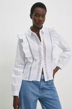 Хлопчатобумажная рубашка Answear Lab, белый