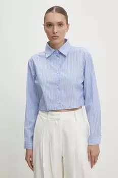 Хлопчатобумажная рубашка Answear Lab, синий