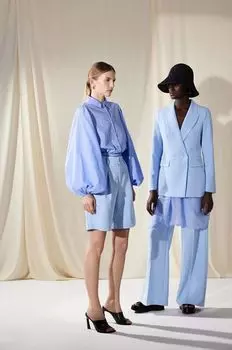 Хлопчатобумажная рубашка Answear Lab, синий