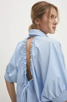 Хлопчатобумажная рубашка Answear Lab, синий