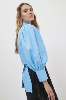 Хлопчатобумажная рубашка Answear Lab, синий