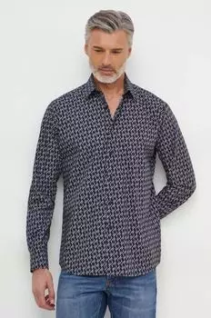 Хлопчатобумажная рубашка Karl Lagerfeld, черный