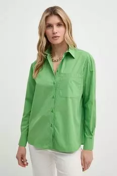 Хлопчатобумажная рубашка Max&Co., зеленый