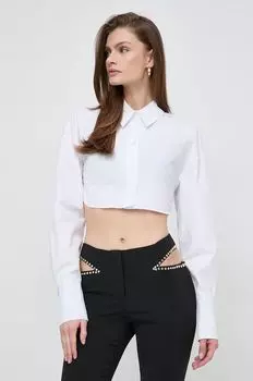 Хлопчатобумажная рубашка Patrizia Pepe, белый