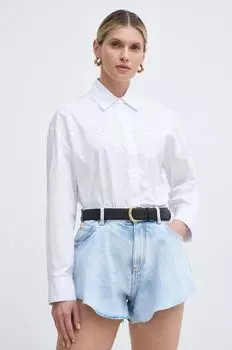 Хлопчатобумажная рубашка Pinko, белый