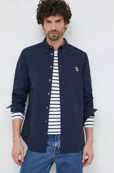 Хлопчатобумажная рубашка PS Paul Smith, темно-синий