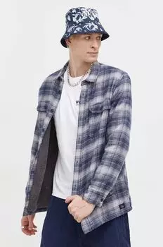 Хлопчатобумажная рубашка Quiksilver, серый