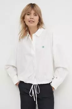 Хлопчатобумажная рубашка Tommy Hilfiger, белый