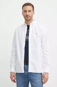 Хлопчатобумажная рубашка Tommy Hilfiger, белый