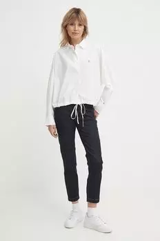 Хлопчатобумажная рубашка Tommy Hilfiger, белый