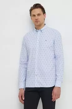 Хлопчатобумажная рубашка Tommy Hilfiger, синий